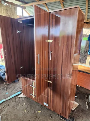4by6 Wooden Three Door Wardrobe Made With HDF Wood