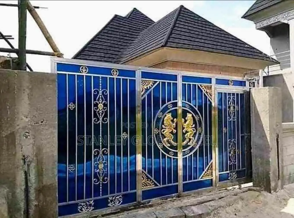 Stainless Gate Design Blue Perfect