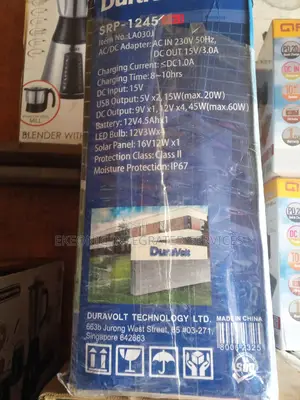 Duravolt Solar Rechargeable Pack