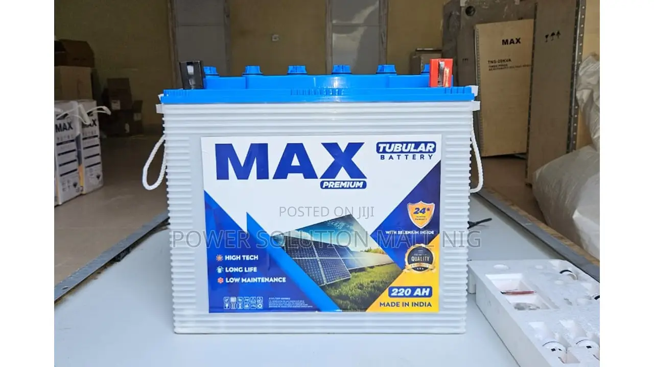 Max 220ah/12v Inverter Tubular Battery