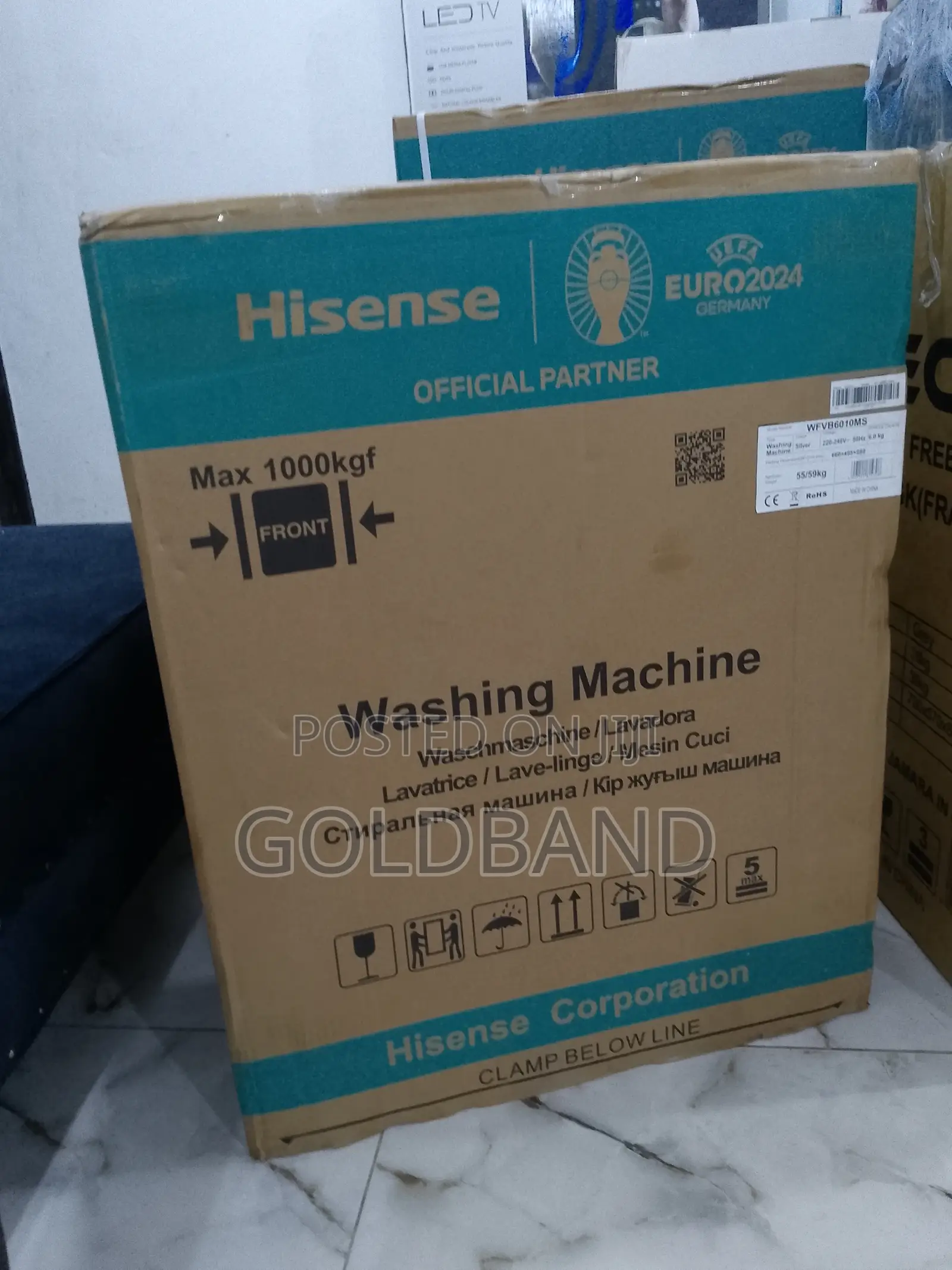 New Hisense WFVB6010MS Frontload Washing Machine 6kg