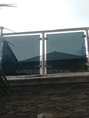 Balcony Grey Glass Railings