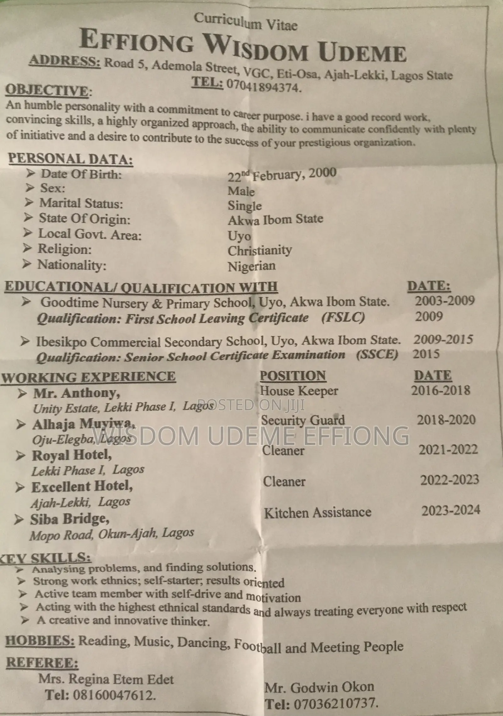 Ngo CV Opportunities