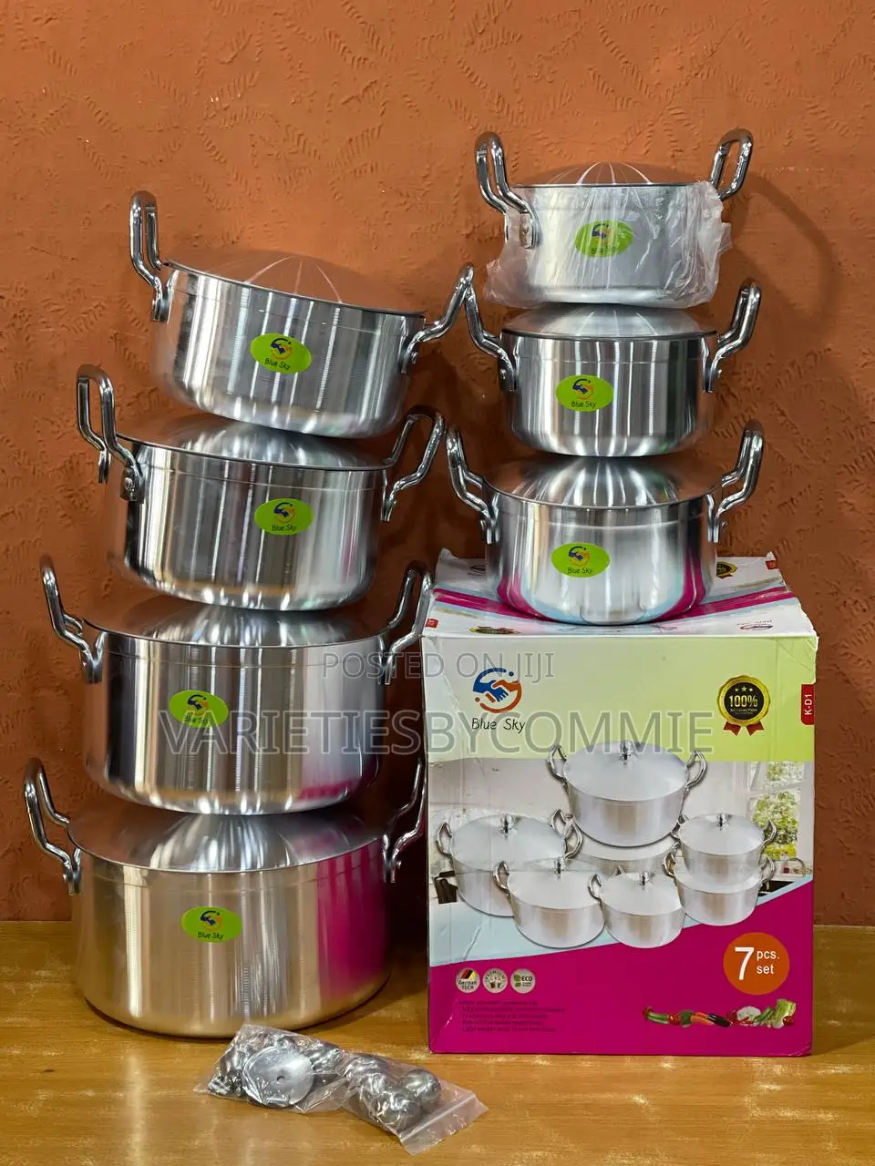 7 Pieces Aluminum Cookware