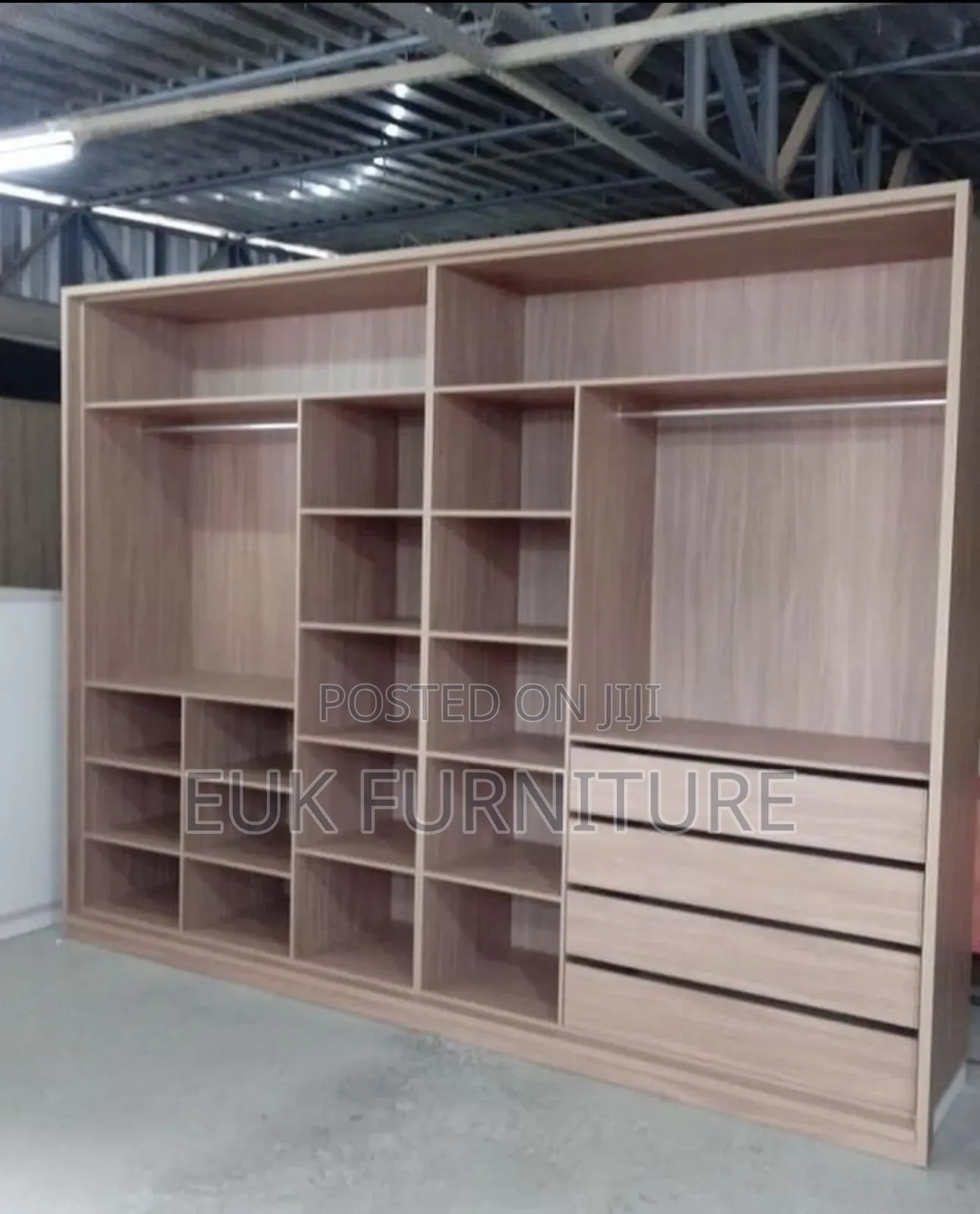 HDF 8ft by 8ft Open Wardrobe