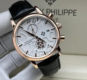 Patek Philippe Chronograph Leather Watch