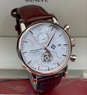 Patek Philippe Chronograph Leather Watch