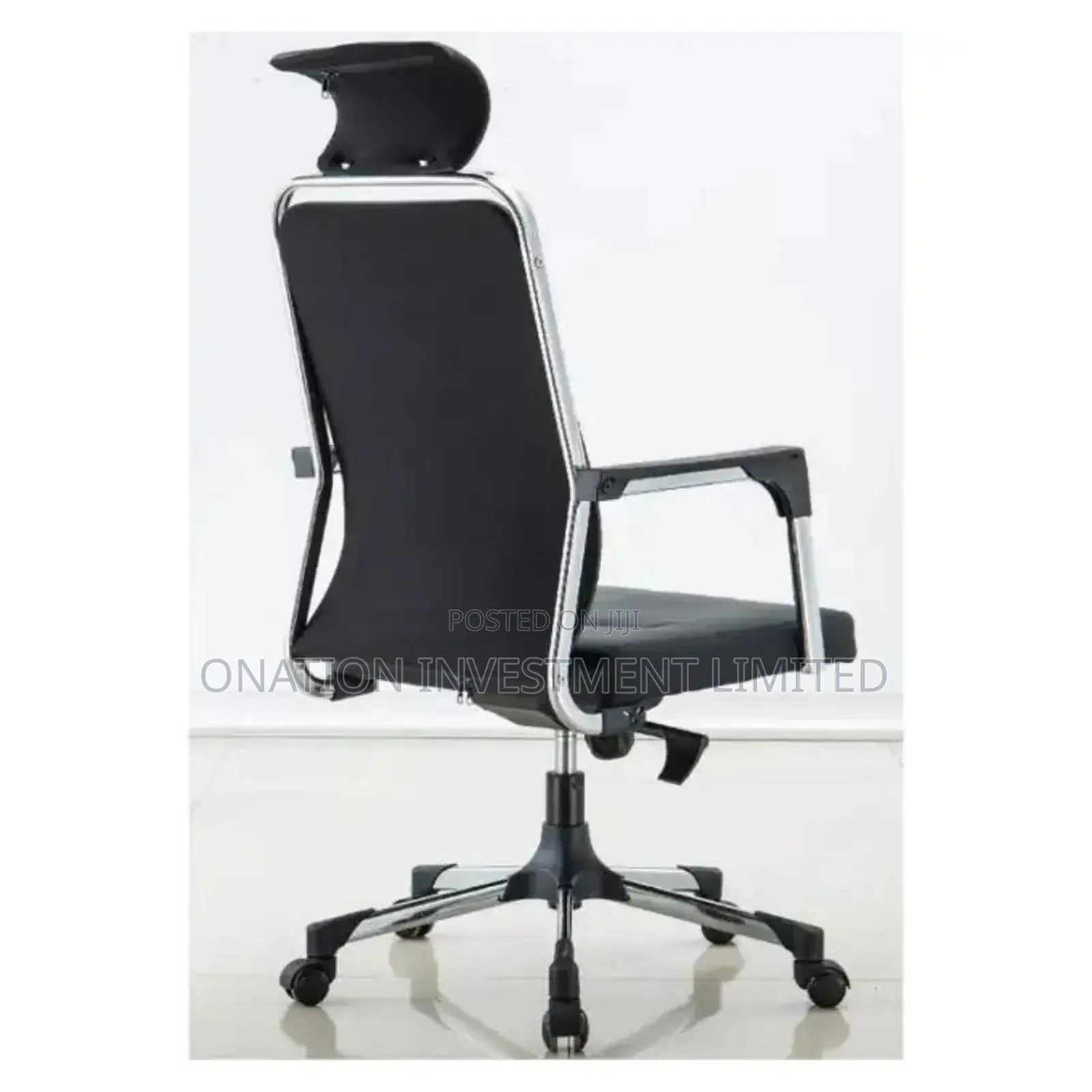 Full Leather Headrest Office Chair