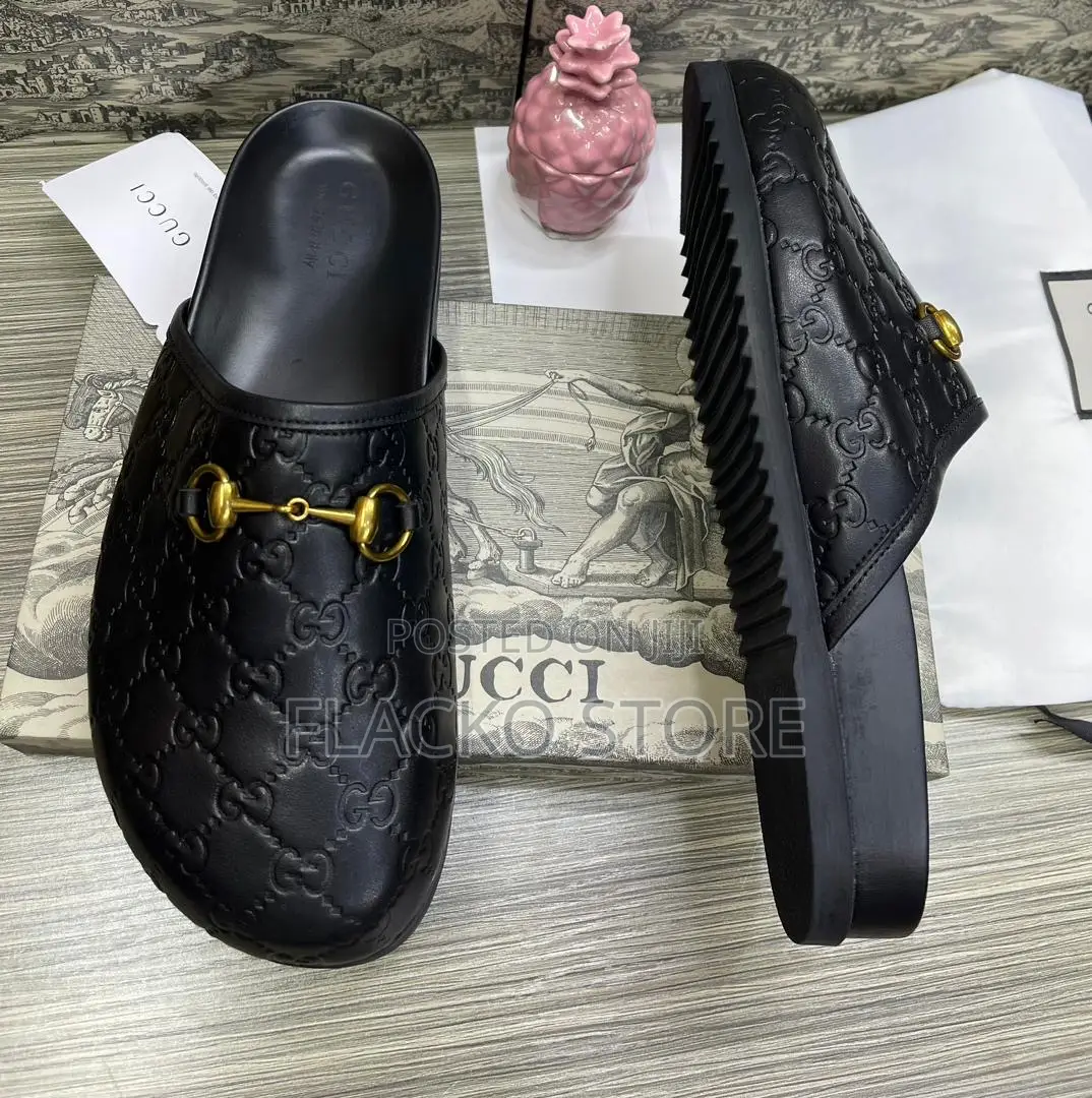 Original Gucci Leather Half Shoes