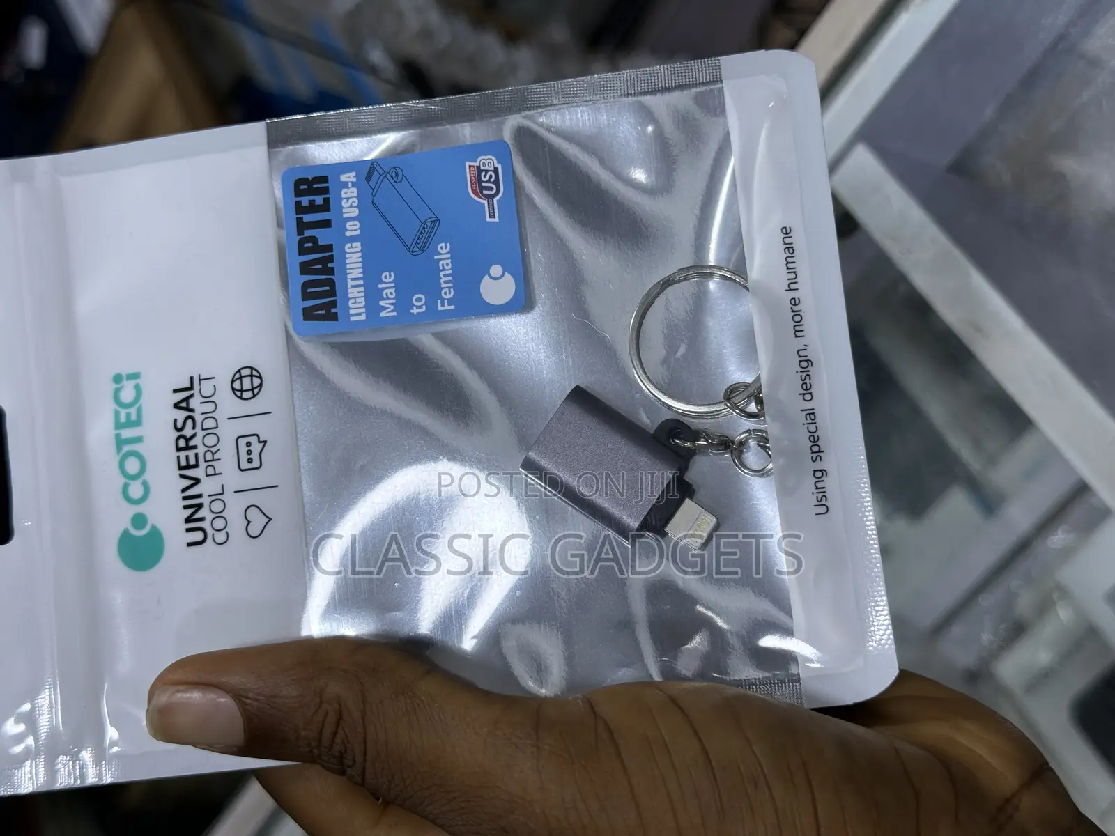 Coteci Lightning / USB-C To USB-A Female Adapter