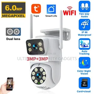 Wi-Fi Tuya Smart PTZ Dual Lens Waterproof Camera