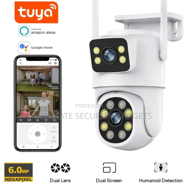 Wi-Fi Tuya Smart PTZ Dual Lens Waterproof Camera in Ikeja