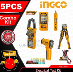Ingco Digital Multi Meter, Clamp With Test Pencil