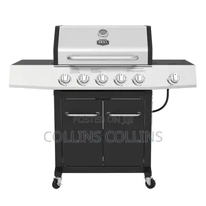 Gas Grill With 2 Door Cabinet