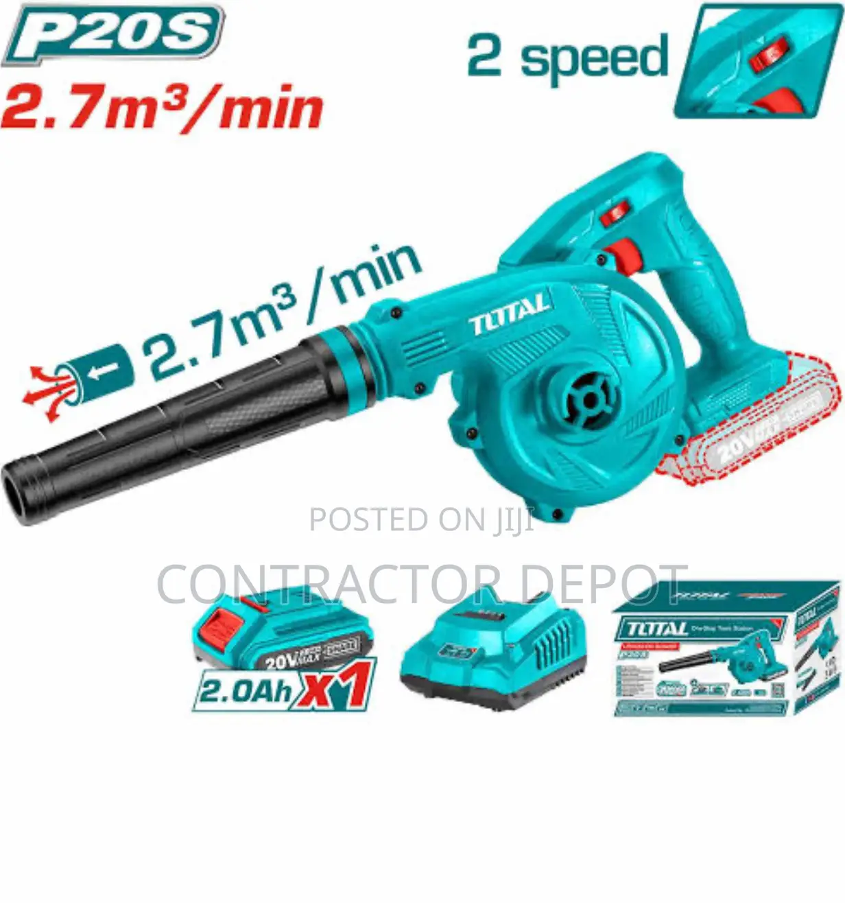 TOTAL TABLI200281 P20S 20V Li-Ion Blower ( Replacement Model