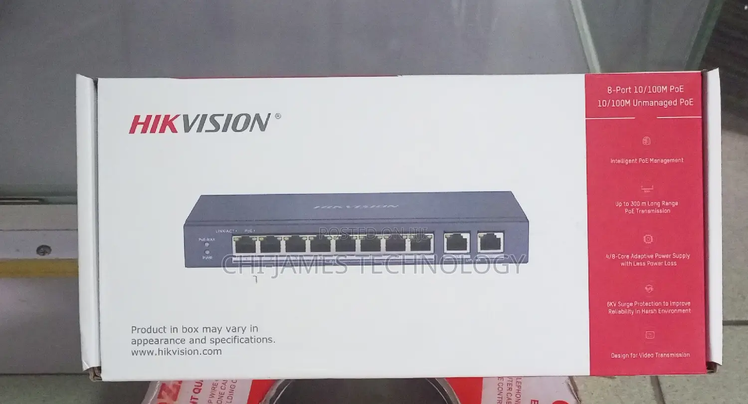 Hikvision 8 Port Unmanaged Poe Switch