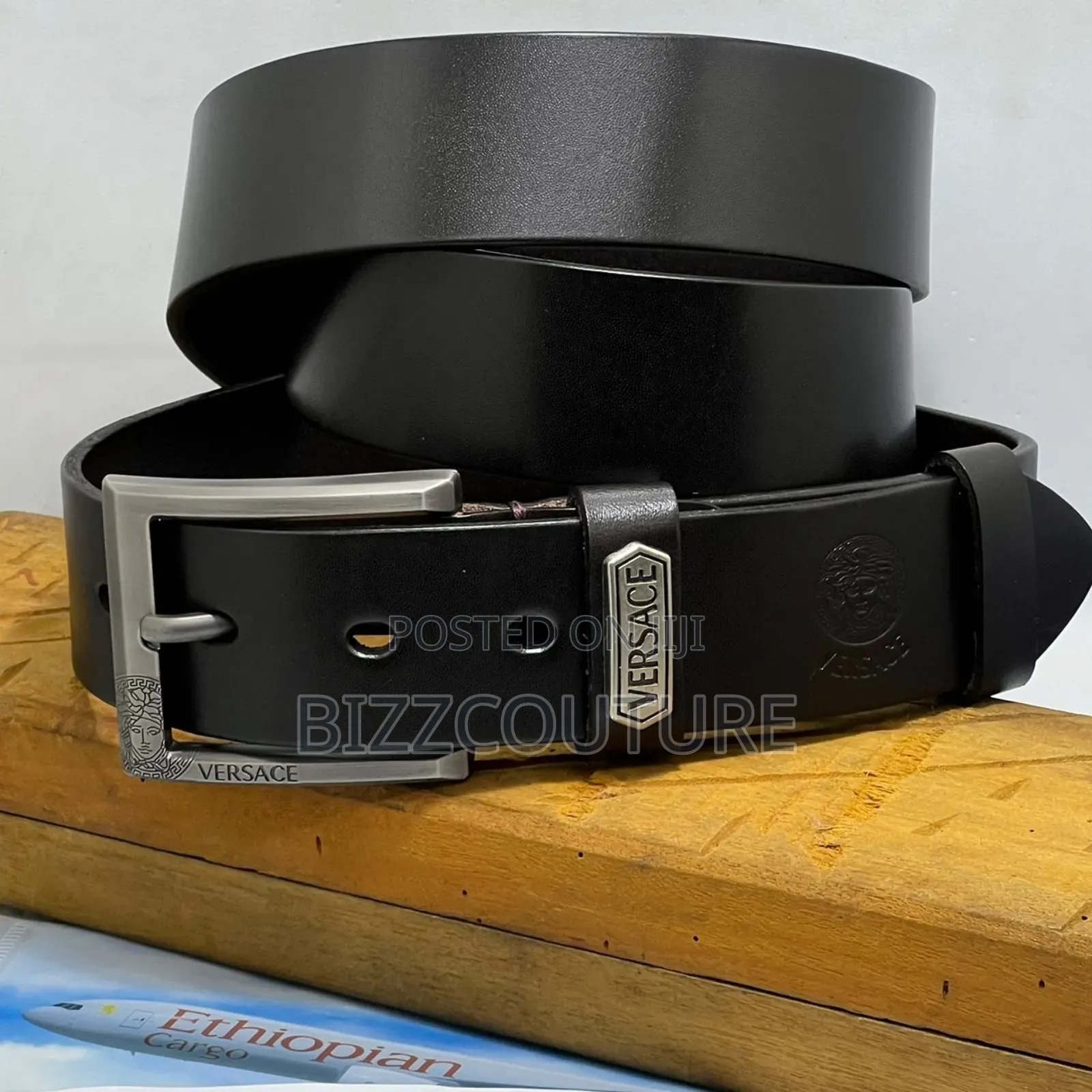 Original Versace 100% Leather Belts Available in Store