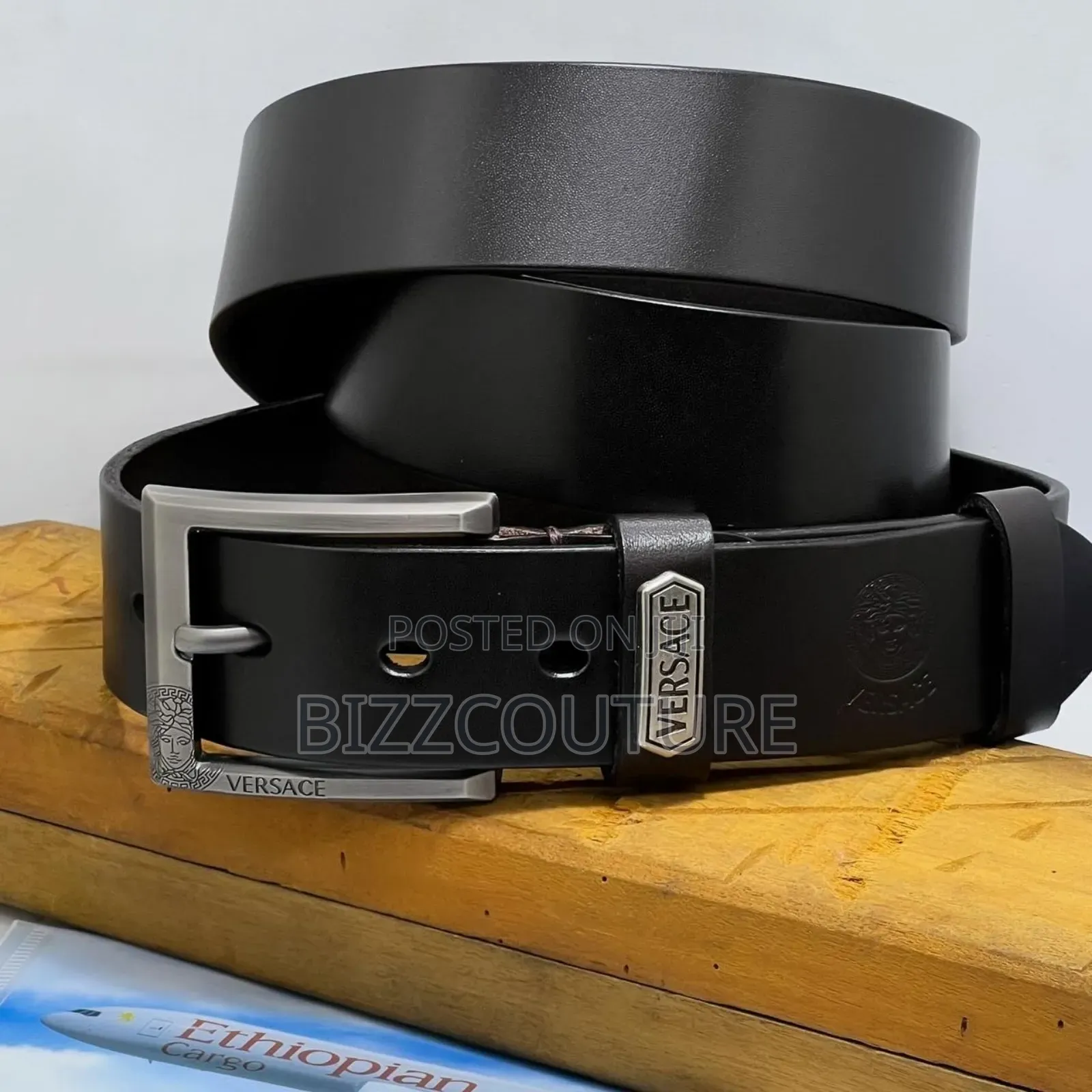 Original Versace 100% Leather Belts Available in Store
