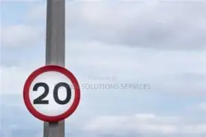 Traffic Speed Limit 20MPH Sign