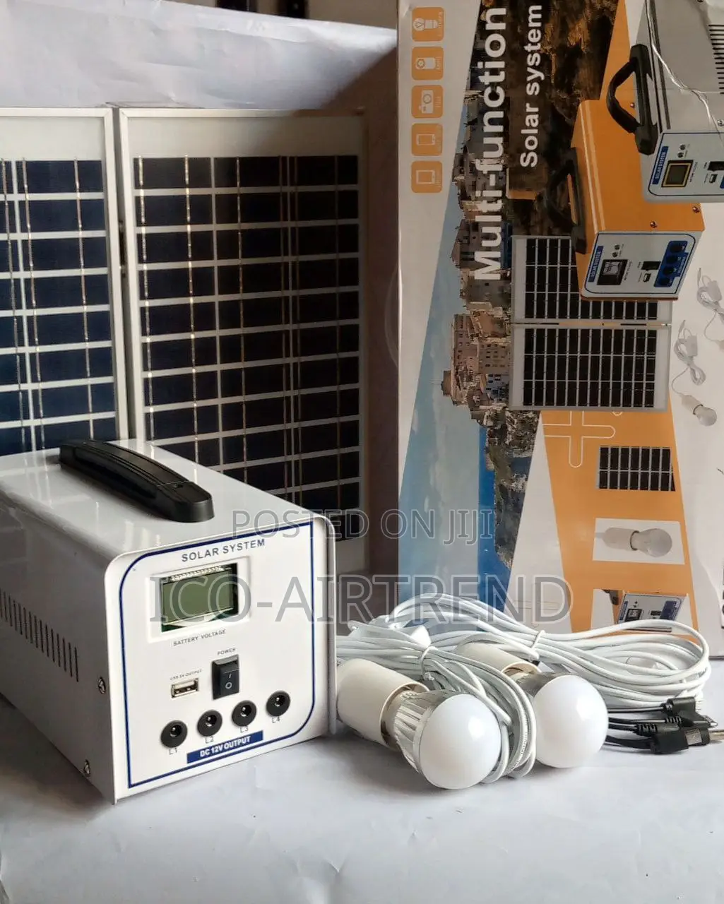 Solar Panel Light Kit Lead Batery
