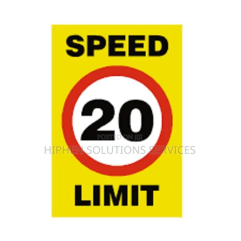 20 Mph Speed Sign