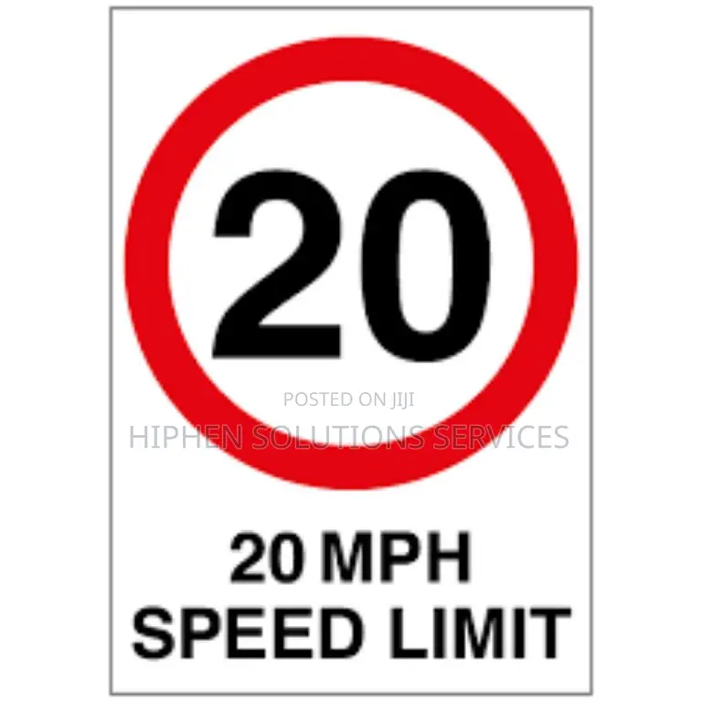 Traffic 20 KPH Speed Limit Sign - HIPHEN SOLUTIONS SERVICES LTD Price ...