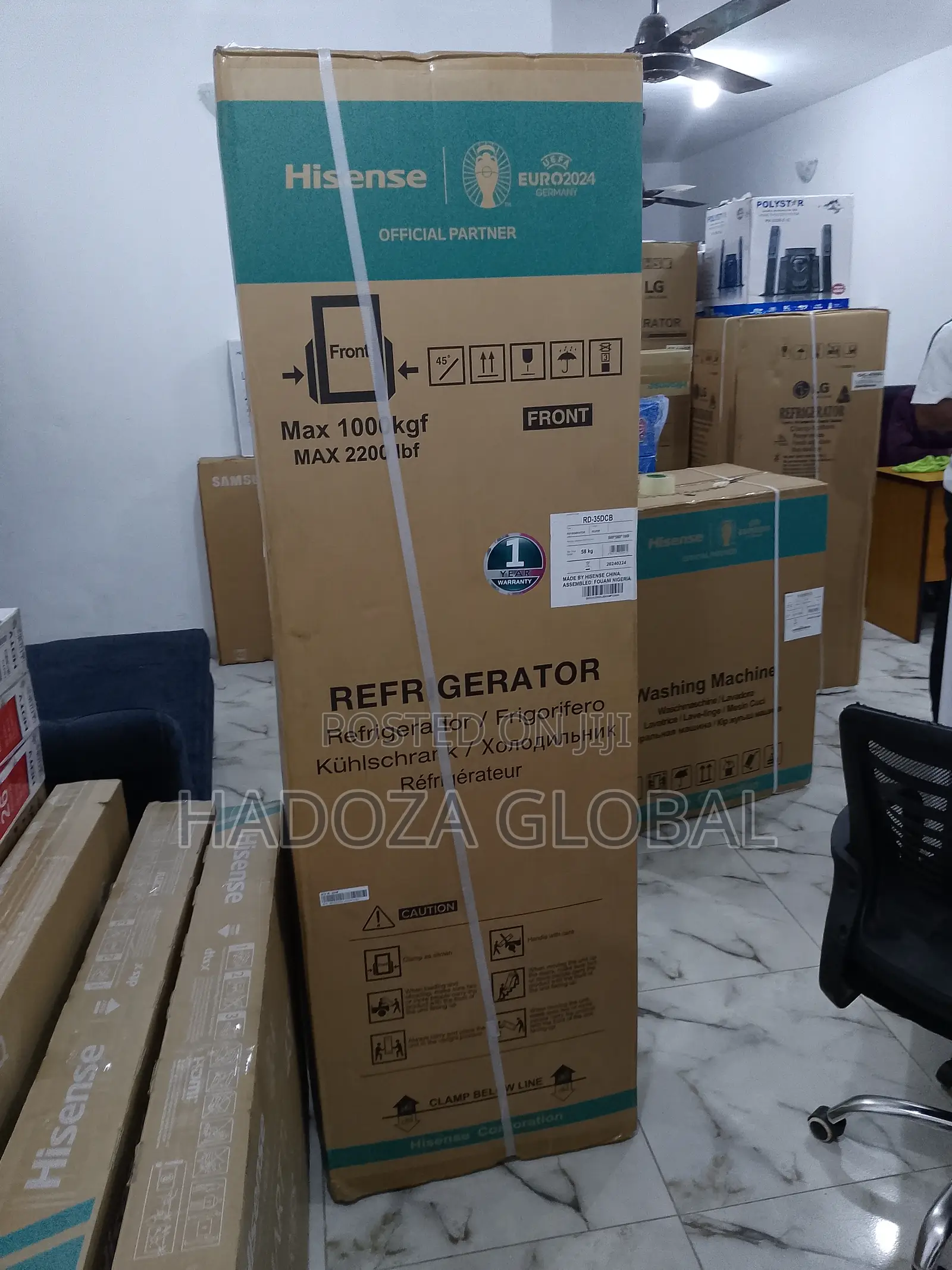Quality Double Door Refrigerator 264L -Hisense