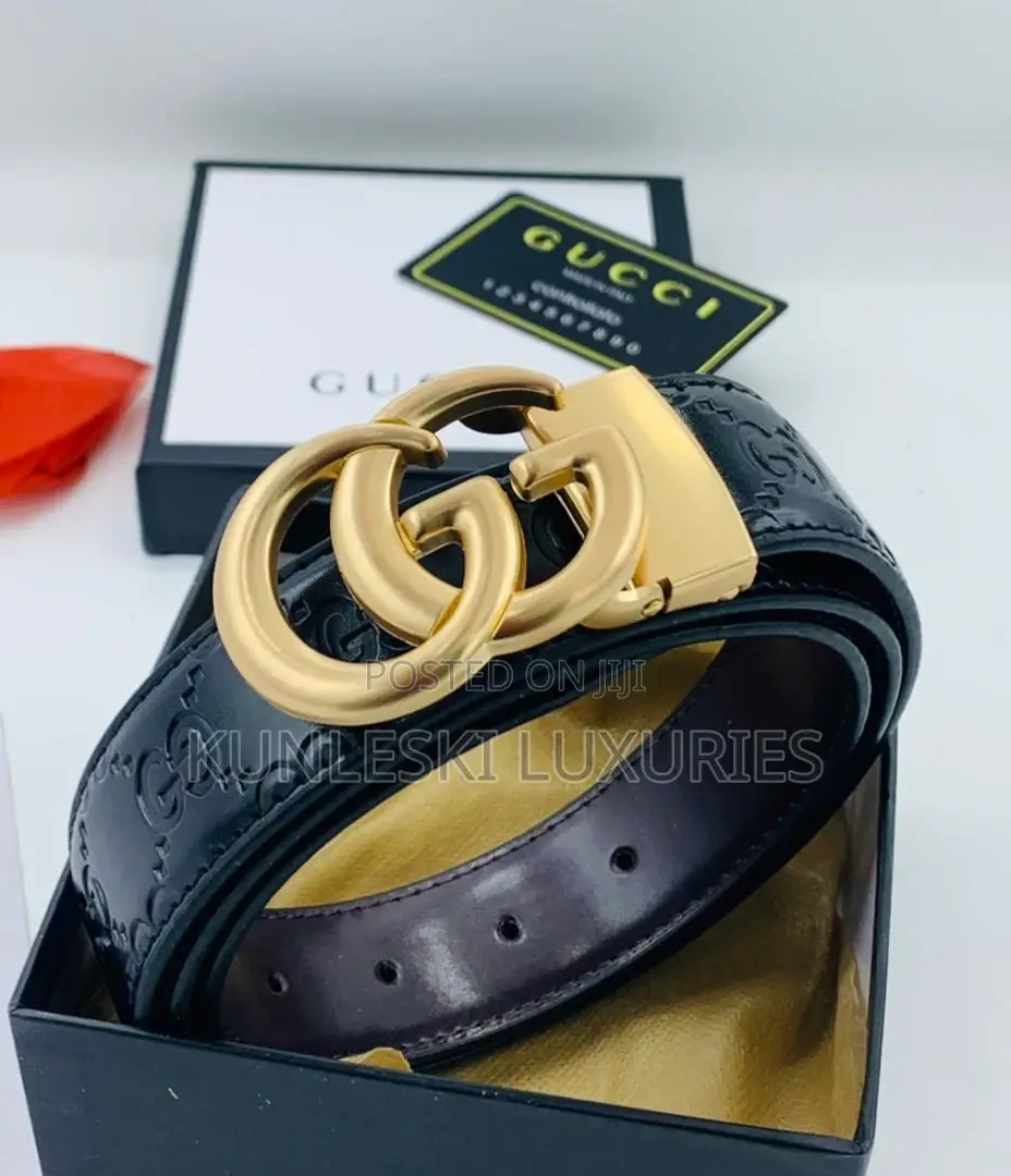 Original Gucci Leather Belt for Men