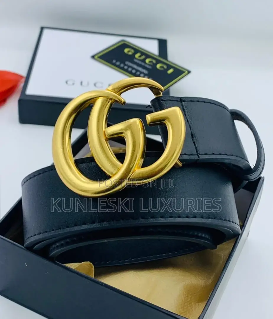 Original Gucci Leather Belt for Men