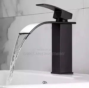 Black Waterfall Mixer Tap