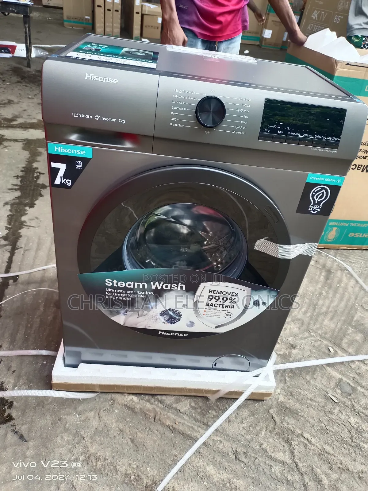 Hisense 7kg Front Loader Automatic Washing Machine Inverter