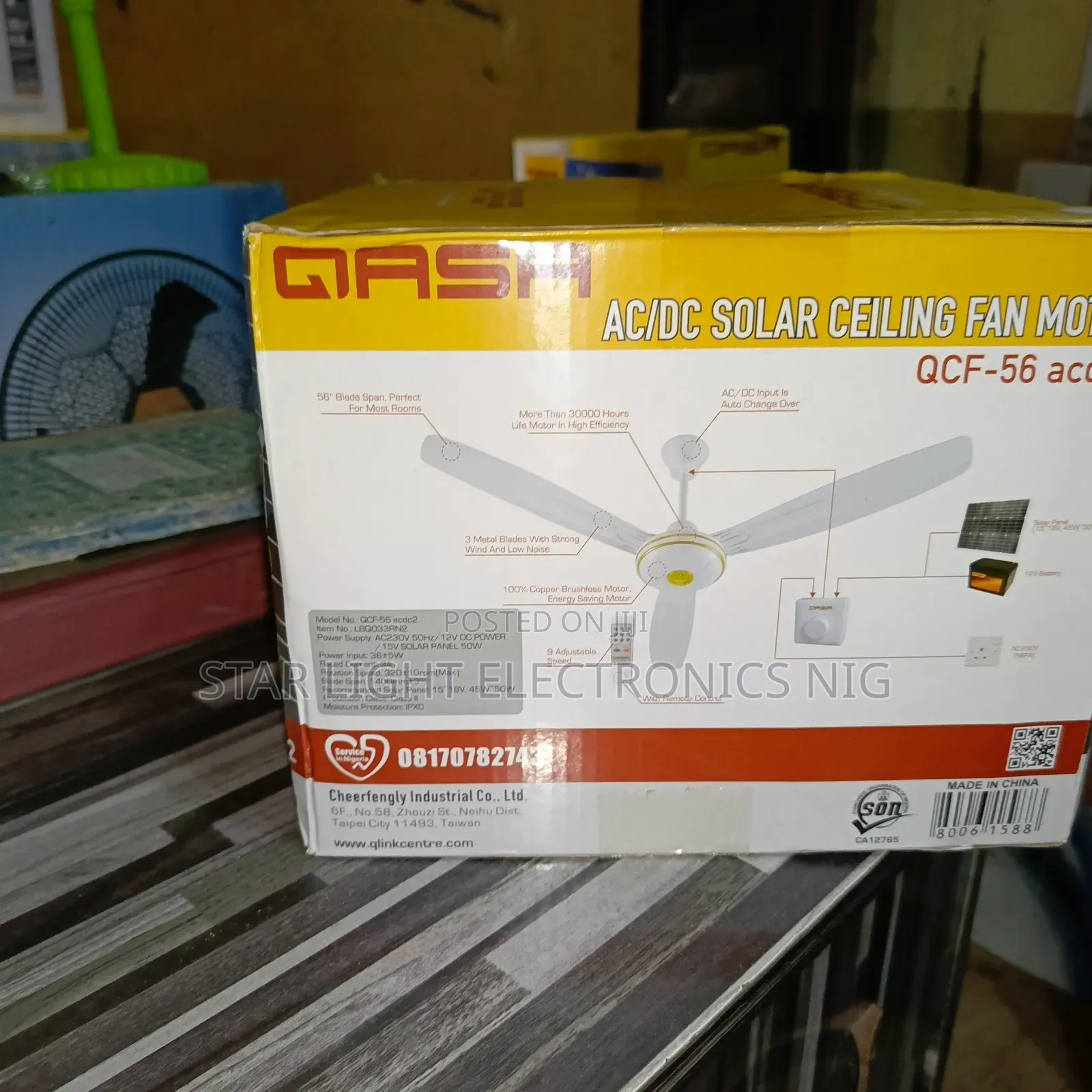 Solar Fan With Remote Control
