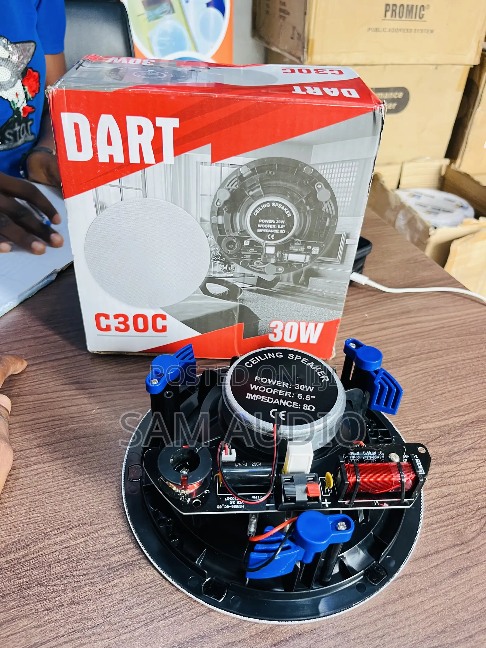 Dart Frameless 30watts Ceiling Speaker