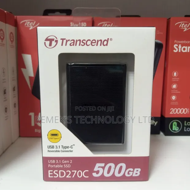 Transcend 500gb Ssd Portable Transcend 500GB USB Gen USB Type-C ESD370C Portable SSD Solid State  Drive TS500GESD370C Compact Hard Drive Case