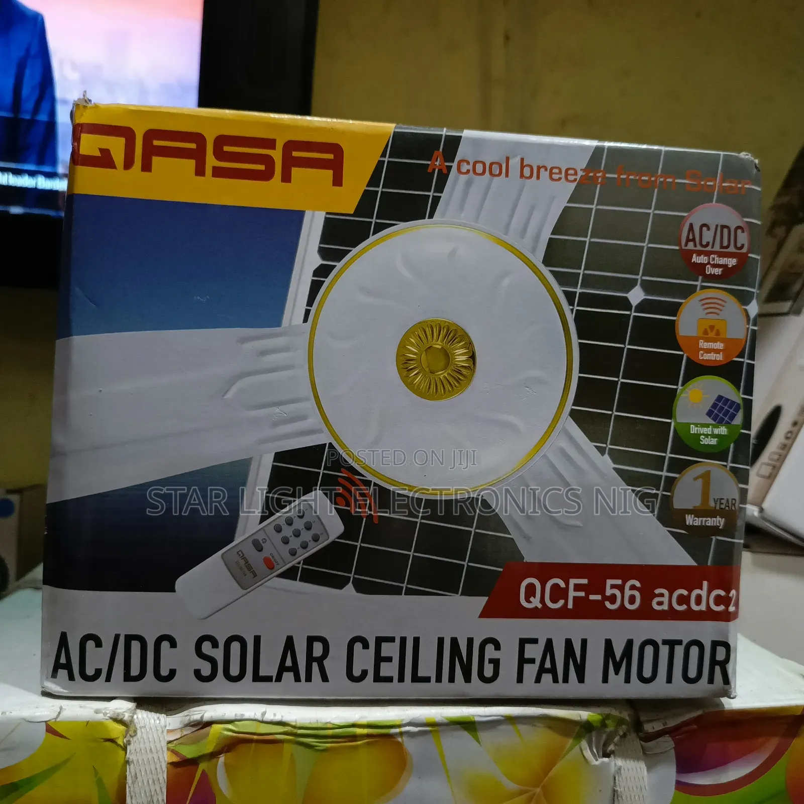 Solar Fan With Remote Control
