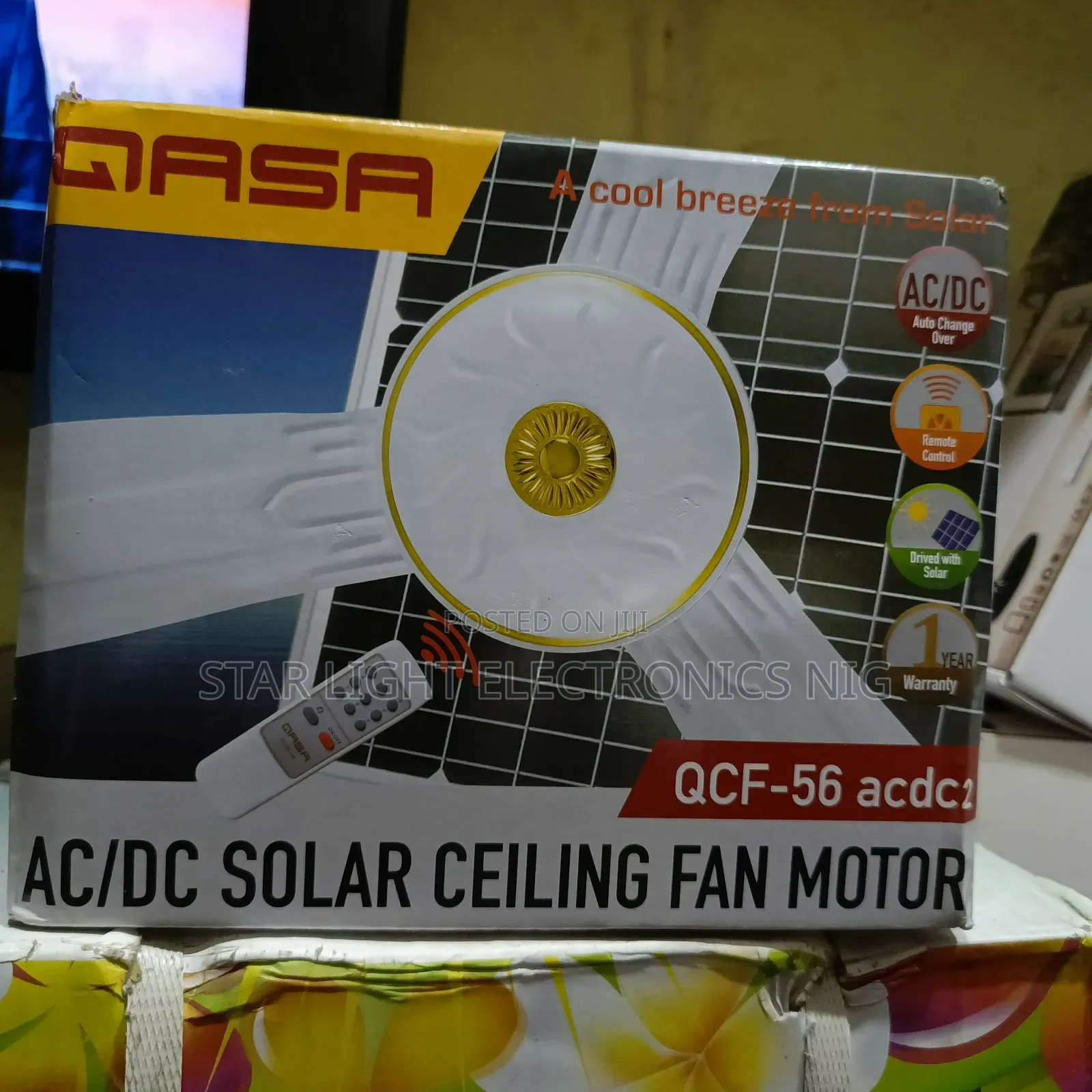Solar Fan With Remote Control