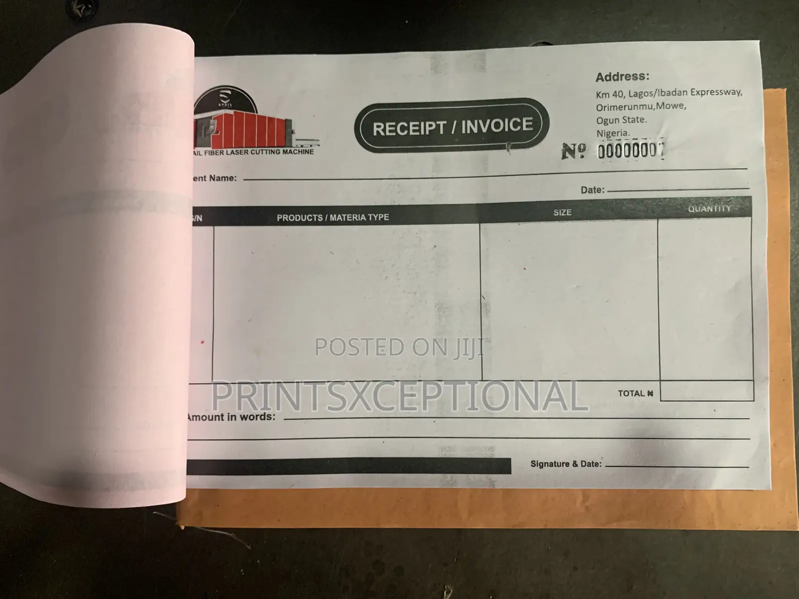 Invoice/ Receipt/ Waybill Printing