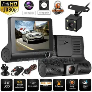 3 Way Camera Video Car DVR WDR Full HD 1080P Dashcam