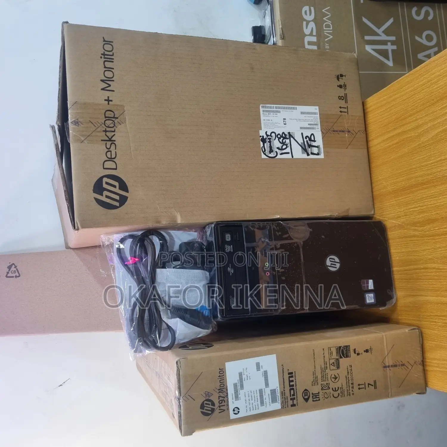 New Desktop Computer HP 8GB Intel Core I3 HDD+SSD 1T