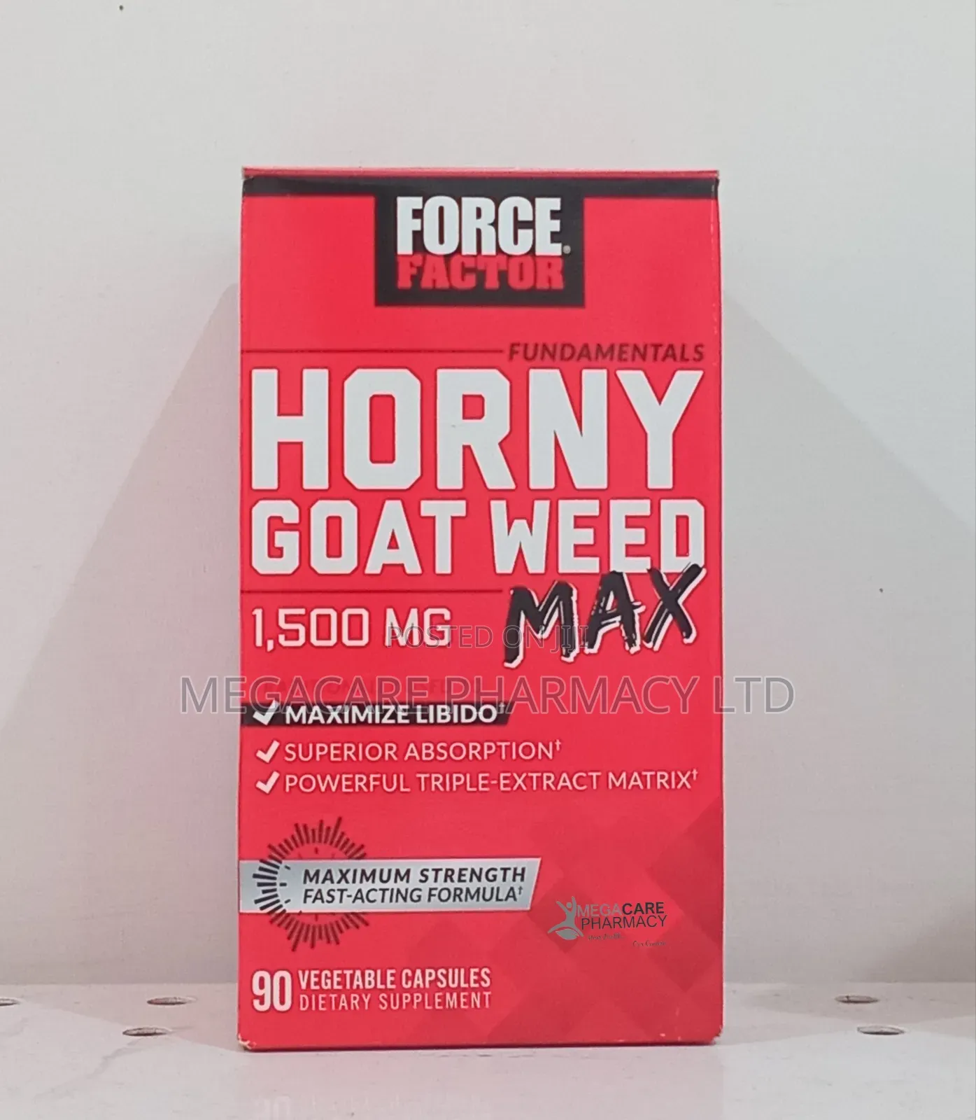 Forcefactor Horny Goat Weed MAX Vegetable Capsules