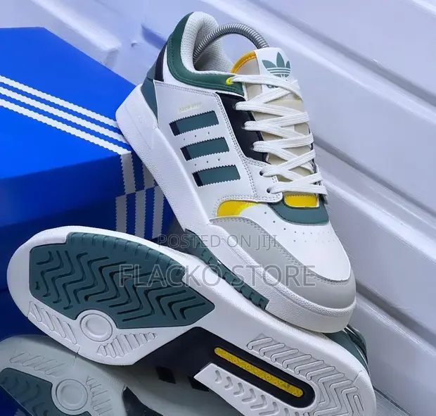 Original Adidas Drop Step White Tech Emerald Sneakers in Lagos Island Eko Shoes Flacko Stores Jiji.ng