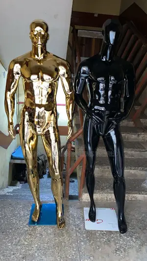 Huge Acrylic Gold/Black Male Mannequins