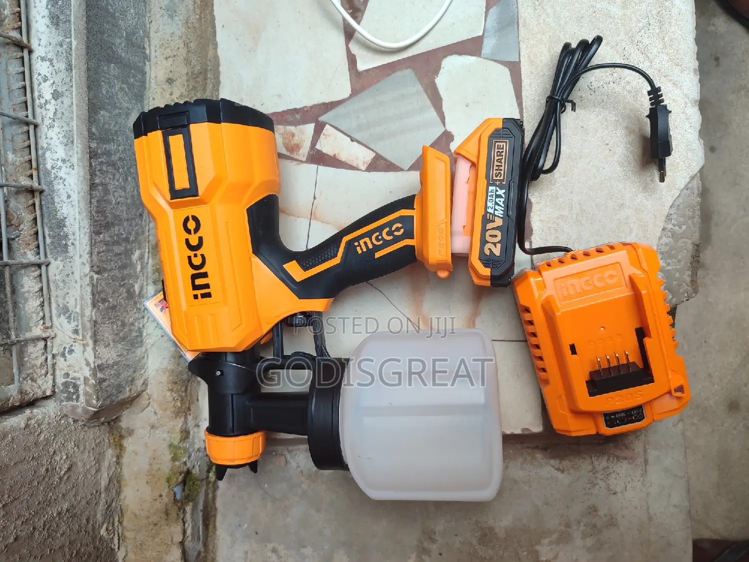 20v Lithium Spray Gun Ingco