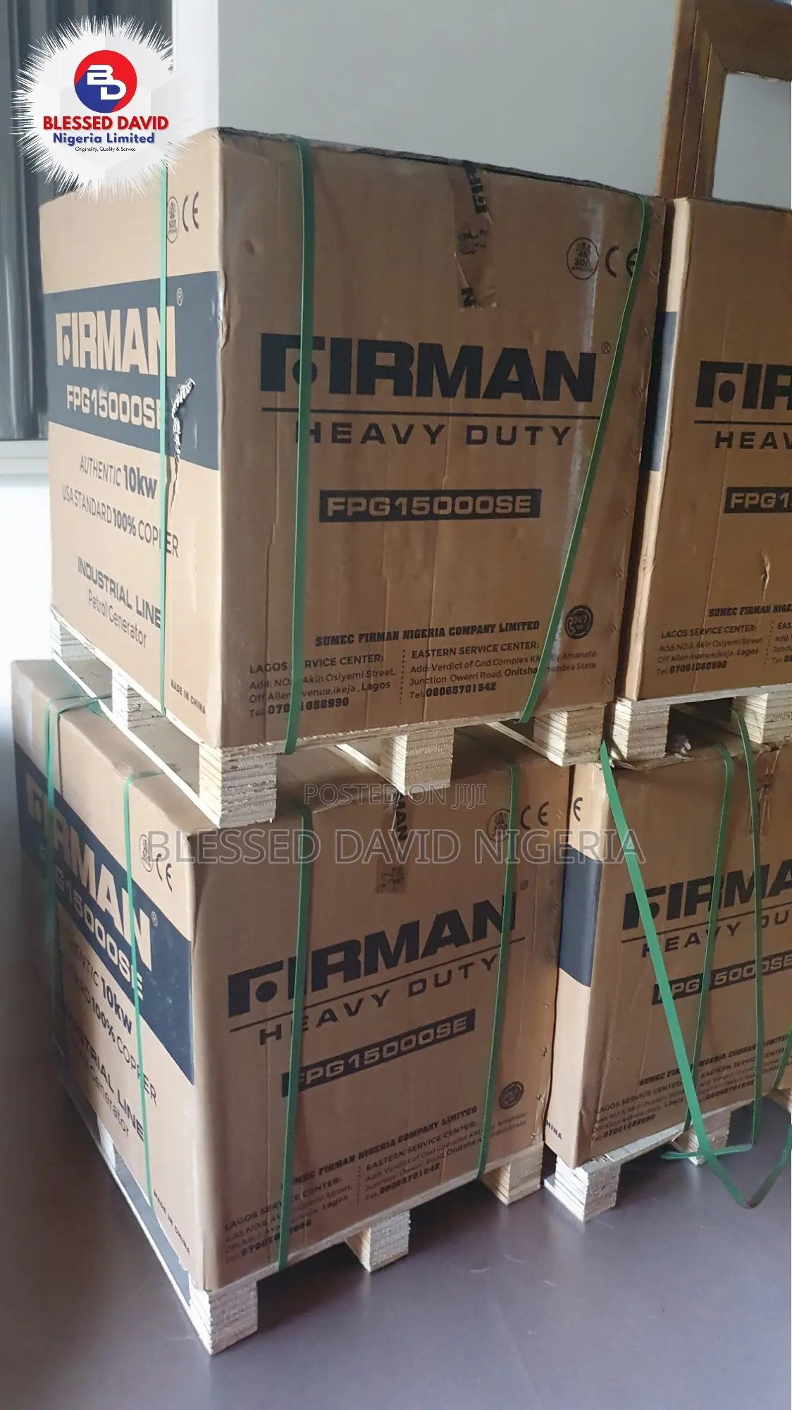 Firman Heavy Duty 12kva Fpg15000se Key Starter Generator