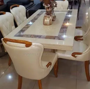 Photo - Marble Dinning Table With 6 Chairs