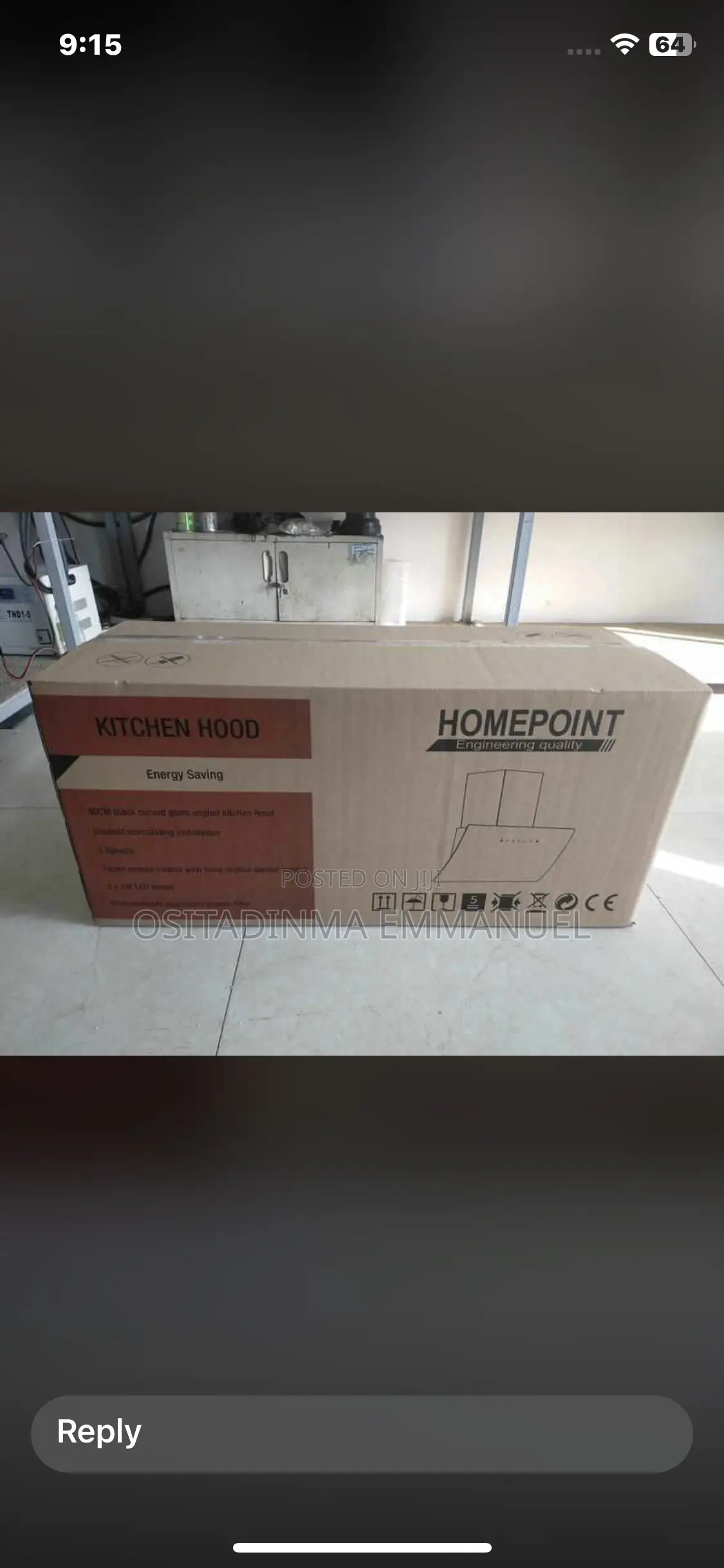 Original Homepoint Range Hood