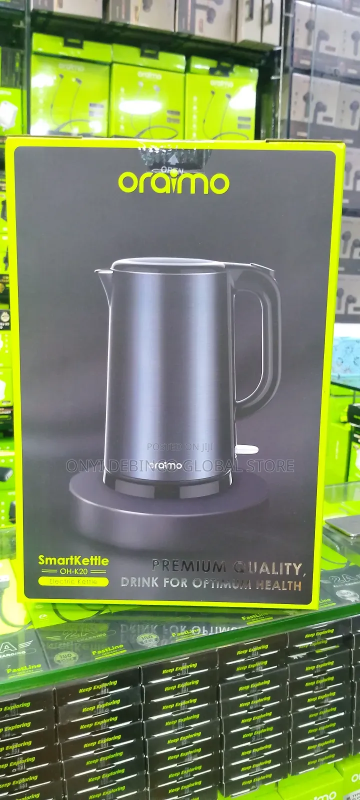 Oraimo High Quality 1.7L Big Capacity Stainless Smart Kettle