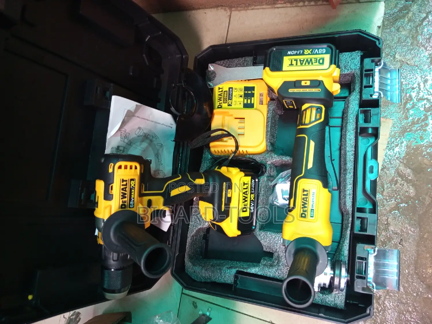 Angle Grinder With Impact Drill Machine (Rechargeable)