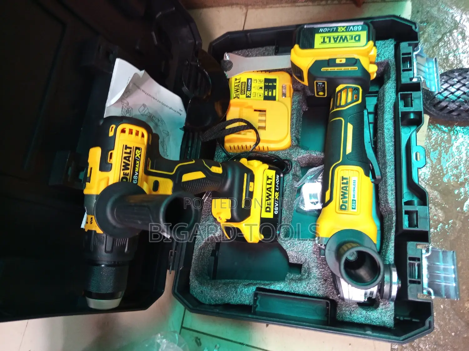 Angle Grinder With Impact Drill Machine (Rechargeable)