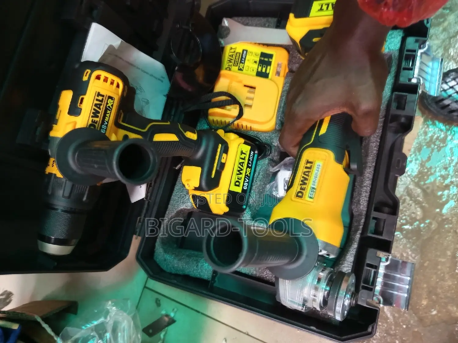 Angle Grinder With Impact Drill Machine (Rechargeable)
